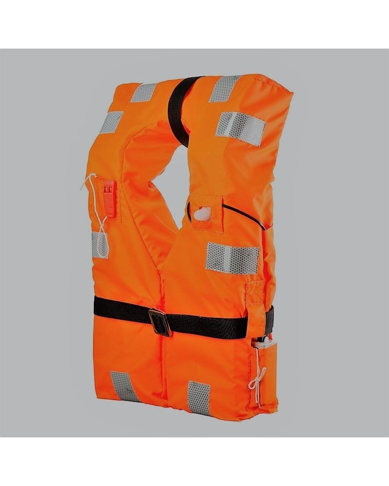 Orange Polyester Life Jacket, Size: Medium