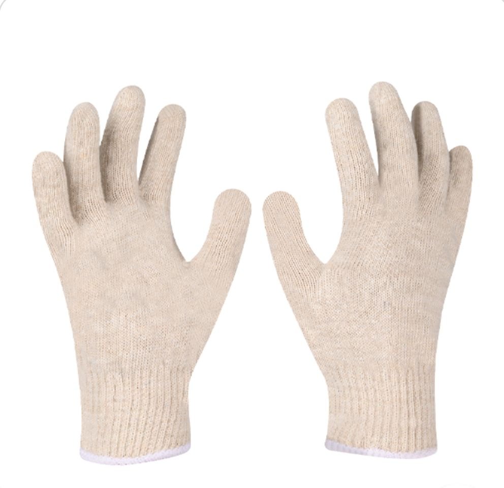 Navy blue Seamless knitted hand gloves, For Industry Use