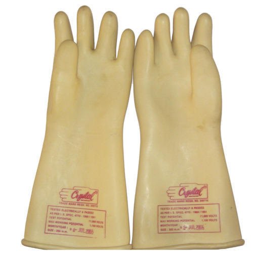 33 KVA Crystal Natural Rubber Latex Seamless Gloves