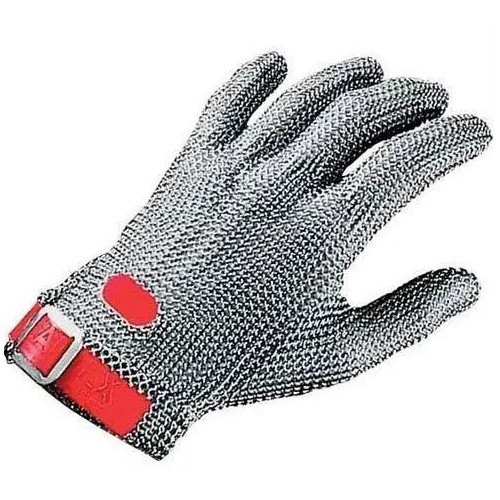 Stainless Steel Mesh Chain Mash Hand Gloves, For Industrial