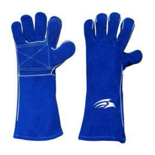 Full Fingered Buff Split With Palm Gloves, Size: Free Size