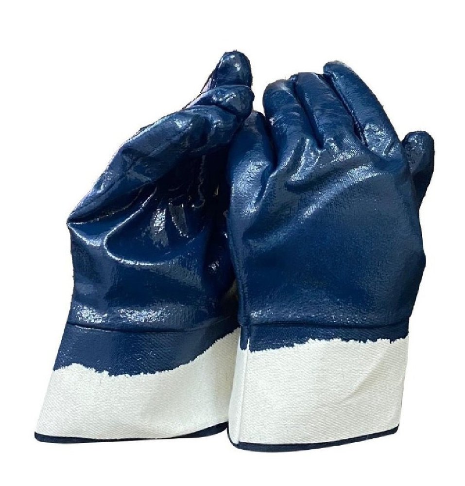 Blue Nitrile Glass Handling Glove