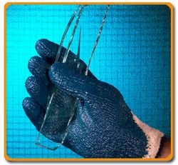 Terry With Coating Cotton Knitted Gloves
