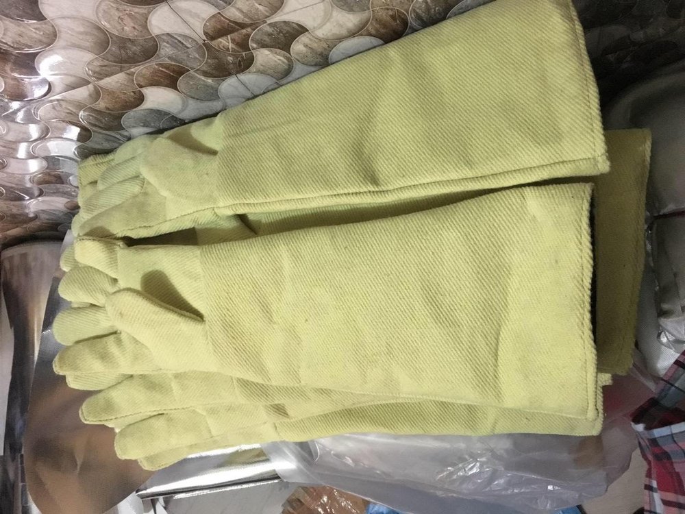 Yellow EN Heat Resistant Hand Gloves