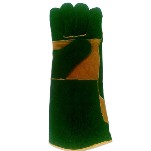 Safety Gloves Heat Resistance Leather Hand Gloves, Size: Free Size