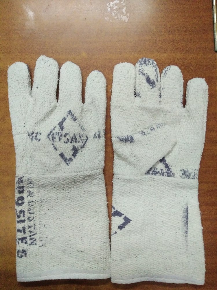 White Asbestos SPL Hand Gloves