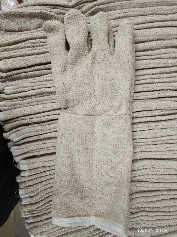 White Industrial Asbestos Hand Gloves