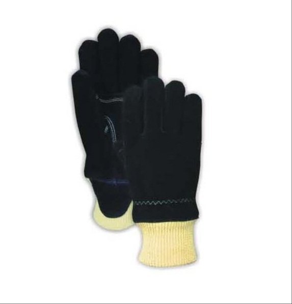 Full Finger Yellow Fire Fighting Gloves, Model Name/Number: Hysafety