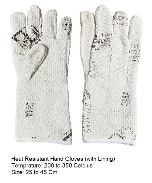 White Asbestos Hand Gloves, Model Name/Number: AMC41