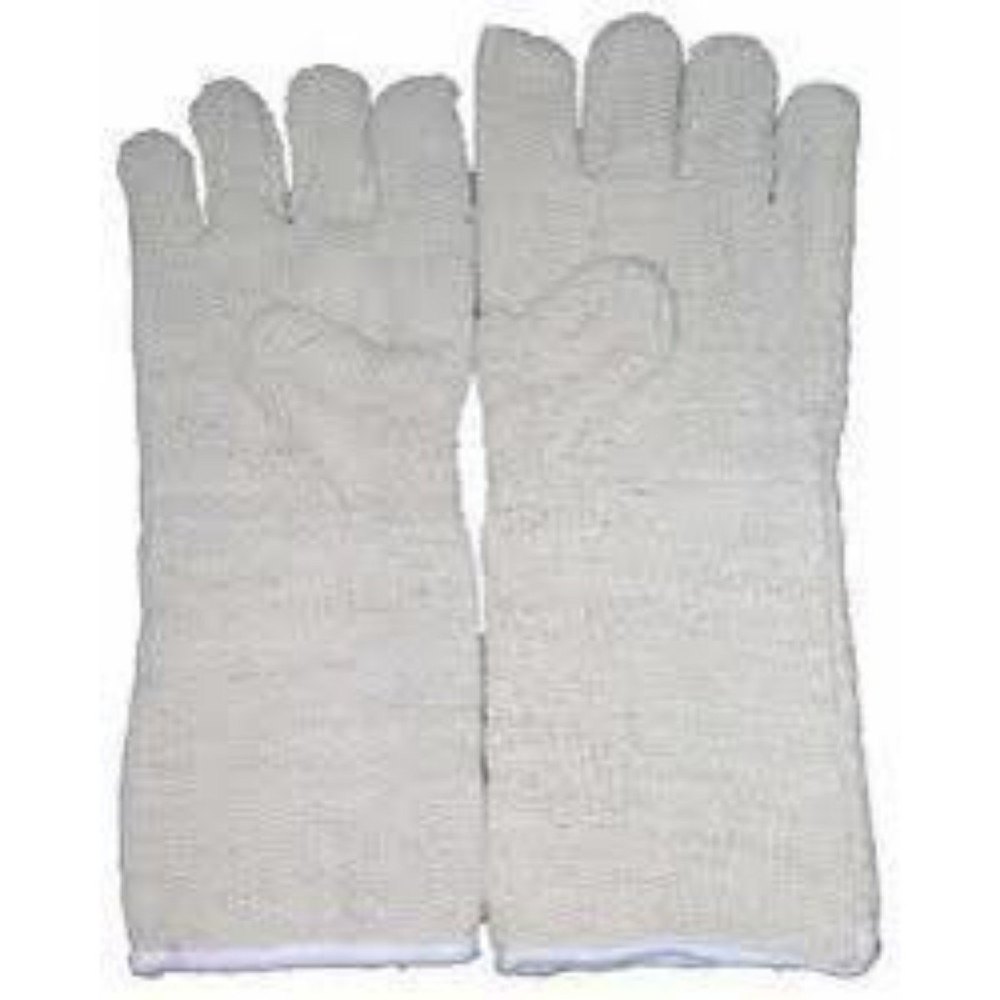 Dewsil White Asbestos Gloves, For Laboratory Items, Capacity: 10 Inches