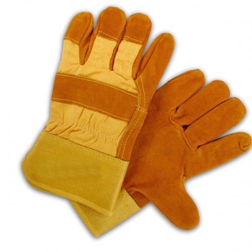 Leather Yellow Canadian Hand Gloves