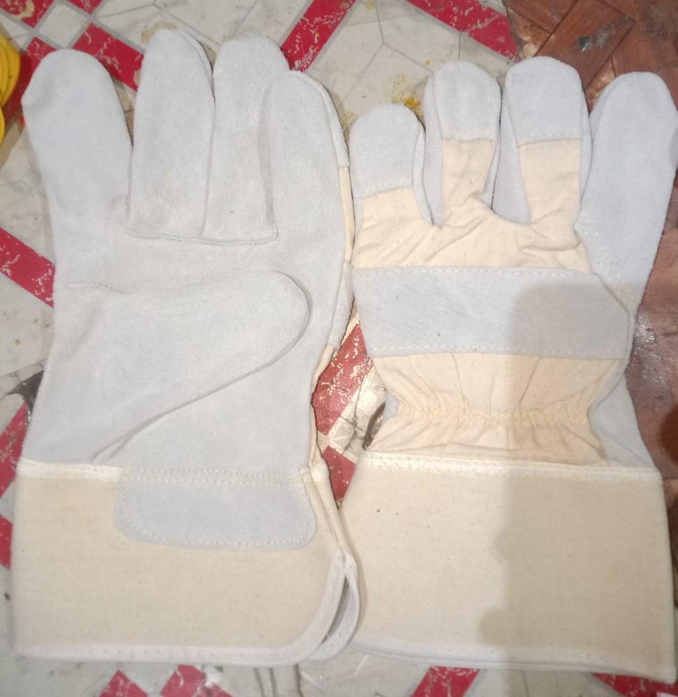 Split Canadian Leather Gloves, 6 inch, Finger Type: Full Fingered