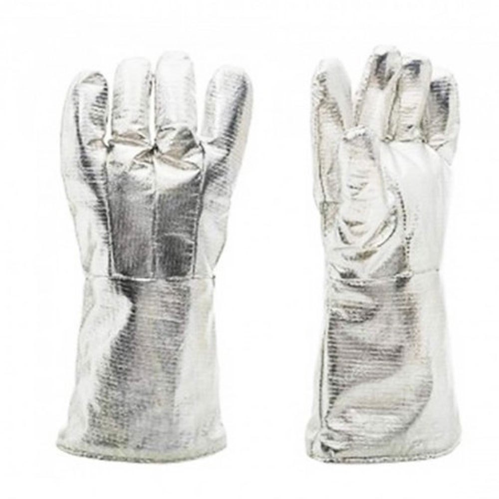Aluminium Silver Aluminum Safety Gloves