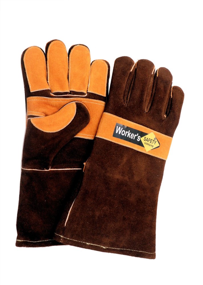 Brown Welding Safety Hand Tig Gloves