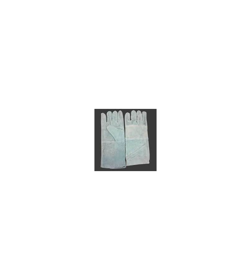 Unisex Leather Gloves with Palm Lining for Welding Gloves (LGJHE), Finger Type: Full Fingered