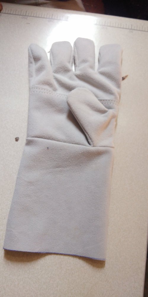 Gray Welding Leather Gloves, Size: 12, 14, 16, 18, 22 And 24