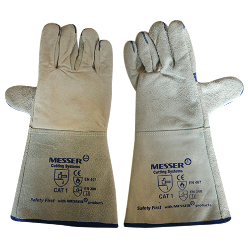 Unisex Messer Leather Welding Glove, 11-15 Inches, Finger Type: Full Fingered
