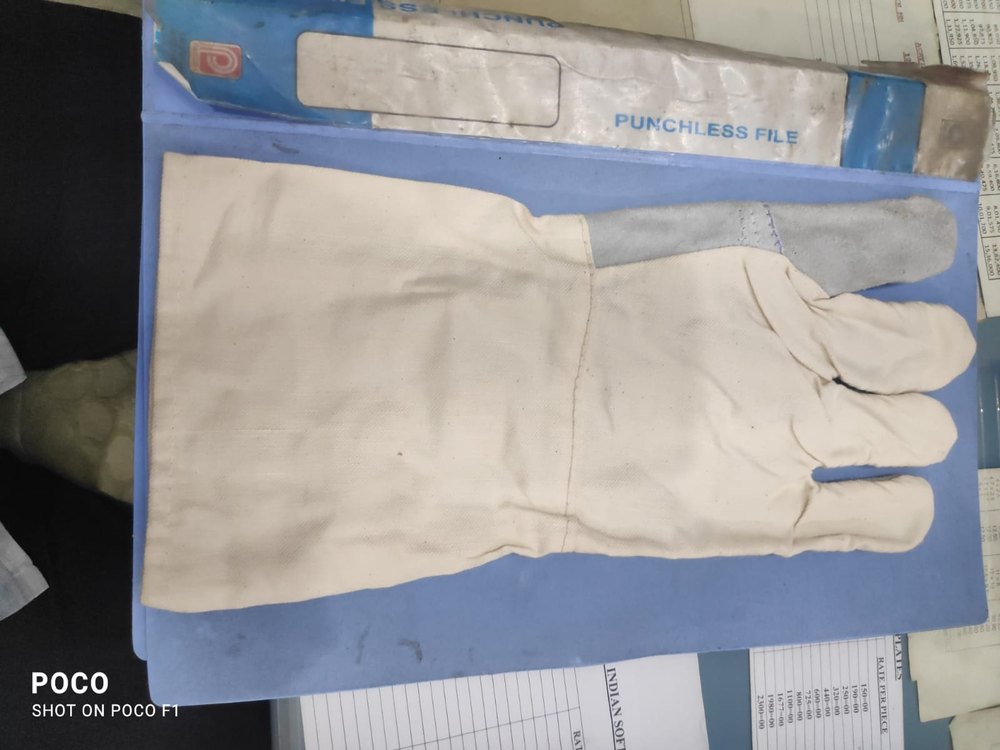For Industrial Mix Leather Cotton Heavy Gloves