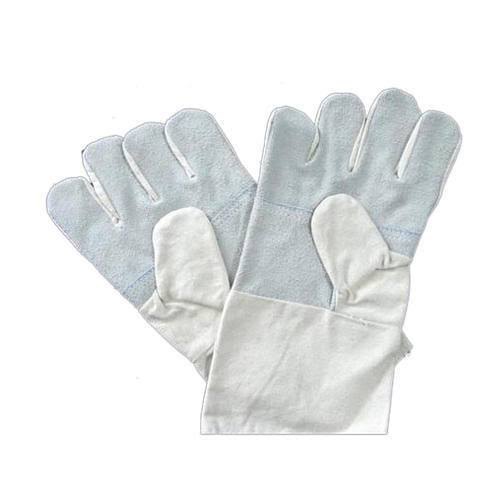 Safety Gloves Full Finger Half Leather Canvas Gloves