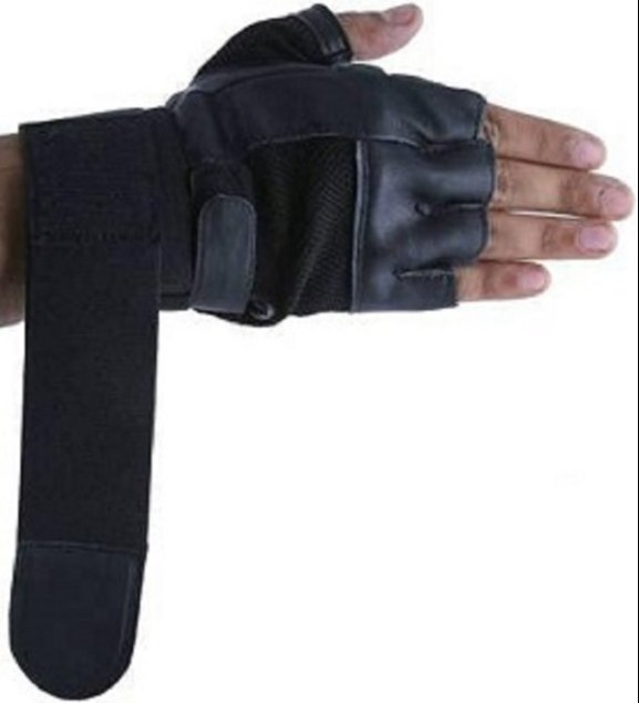 Canvas Leather Gloves
