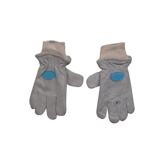 Grey Split Leather Freezer Gloves