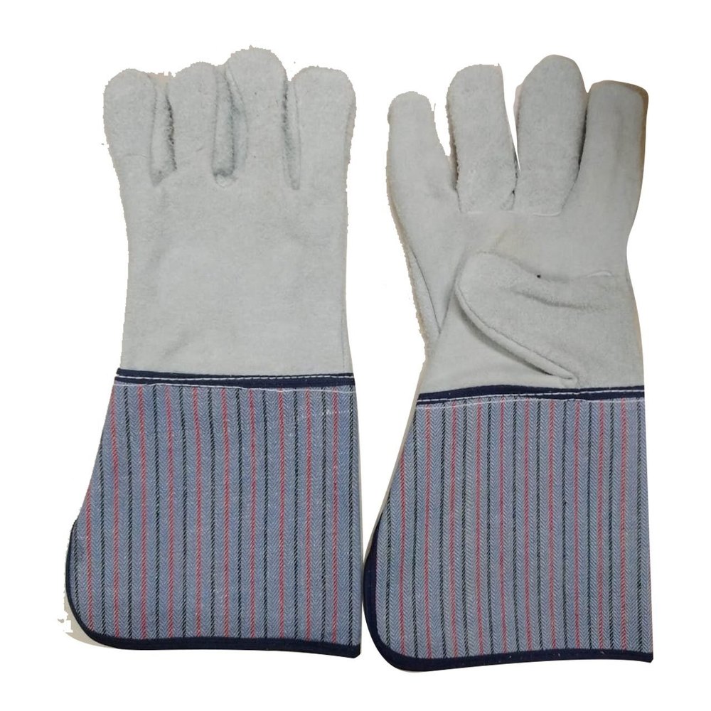 Leather Canadian Cuff Gloves, 12 inch, Finger Type: Full Fingered