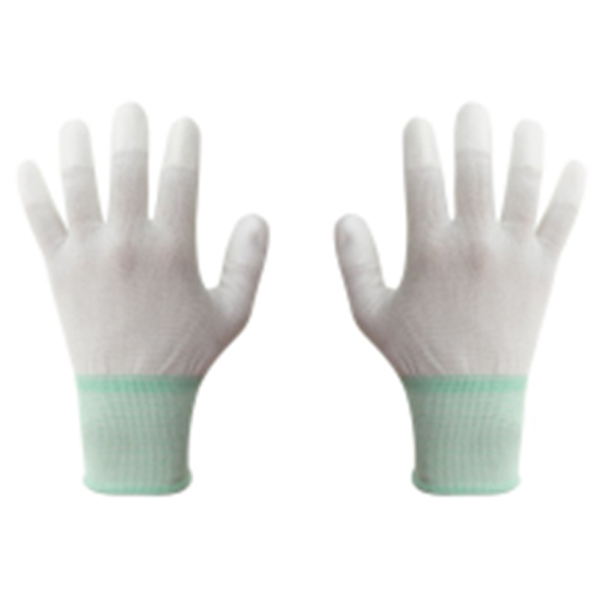 White ESD Safe Nylon Gloves for Laboratories