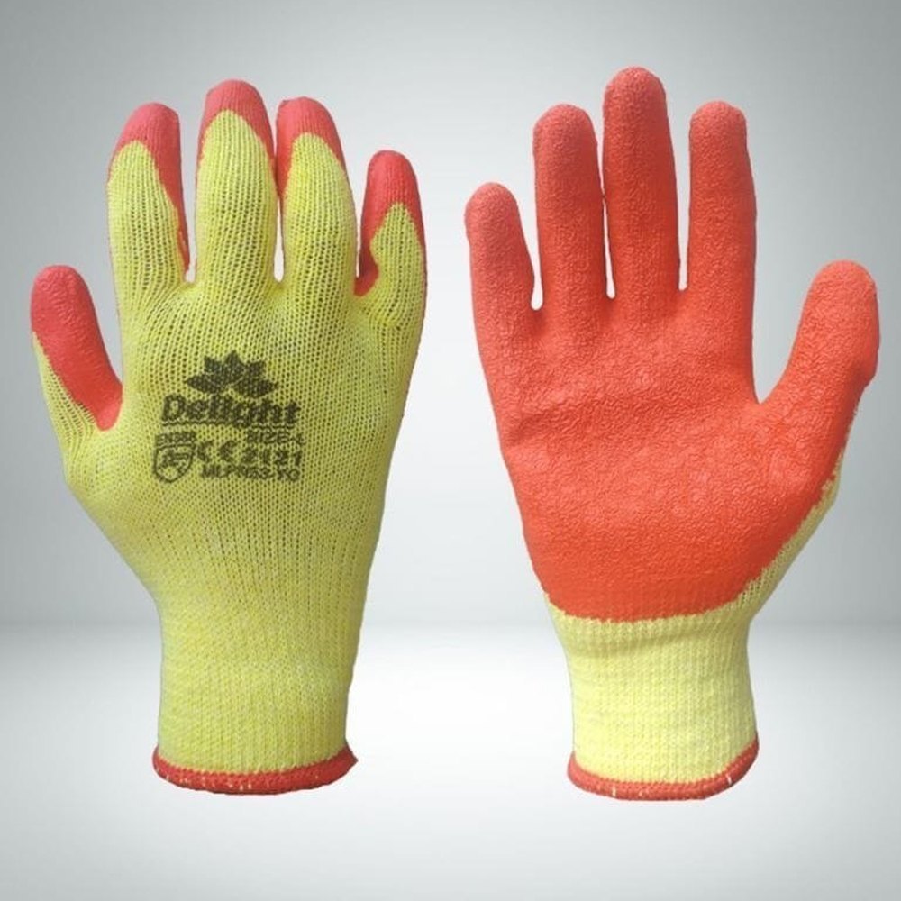Delight Crinkle Latex Coated Hand Gloves