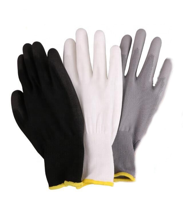 Plain Unisex PU Coated Hand Gloves, For Industrial
