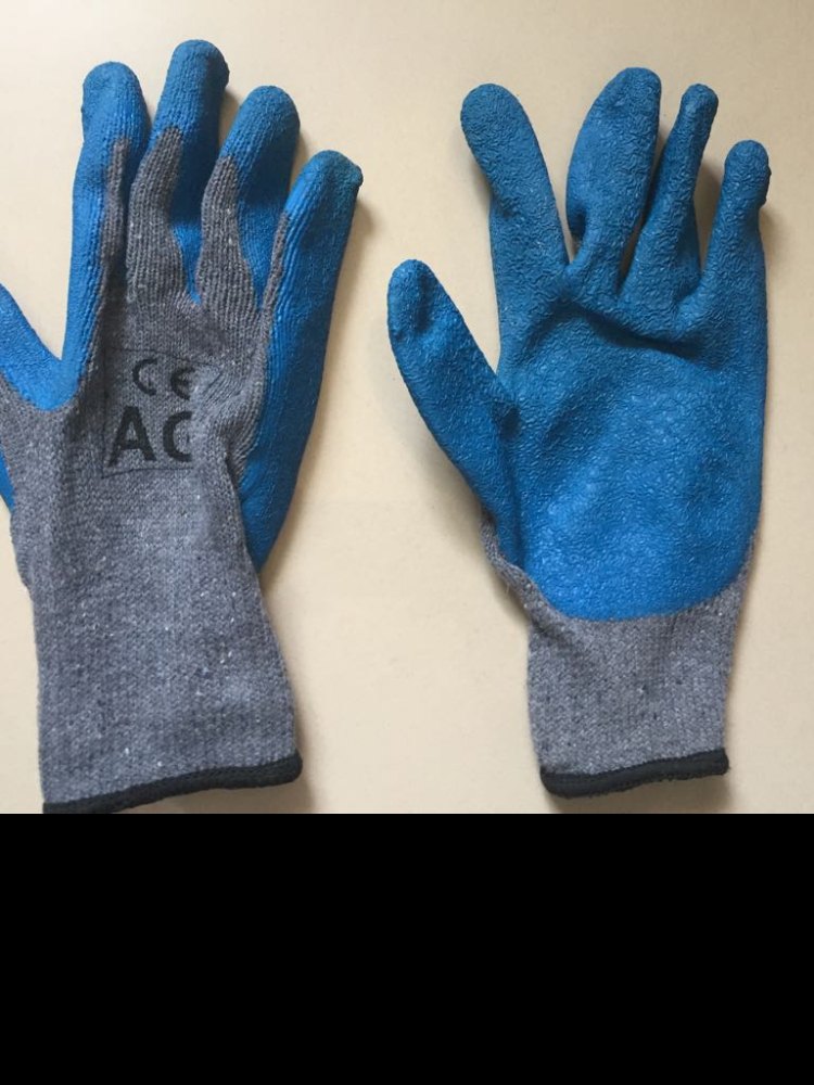CE AG LATEX COATED HANDGLOVES, for Automotive Industry, Size: Free Size