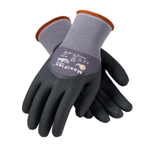 Black ATG Maxiflex Ultimate Micro-Foam Coated Palm Nitrile Glove, 34-875