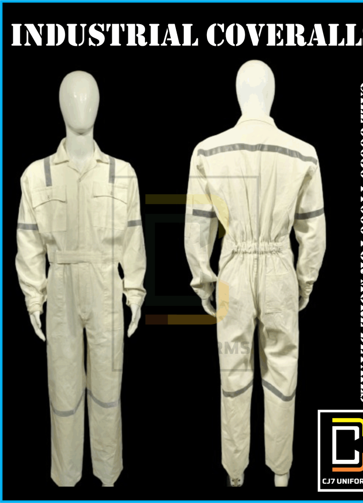 CJ7 Uniforms P.V Mechanic Overall, For Industrial Boilersuits, Size: S To 2XL