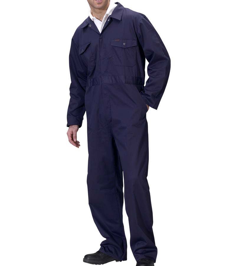 Plain Polystic Blue Mechanic Overall Uniform, Size: Free