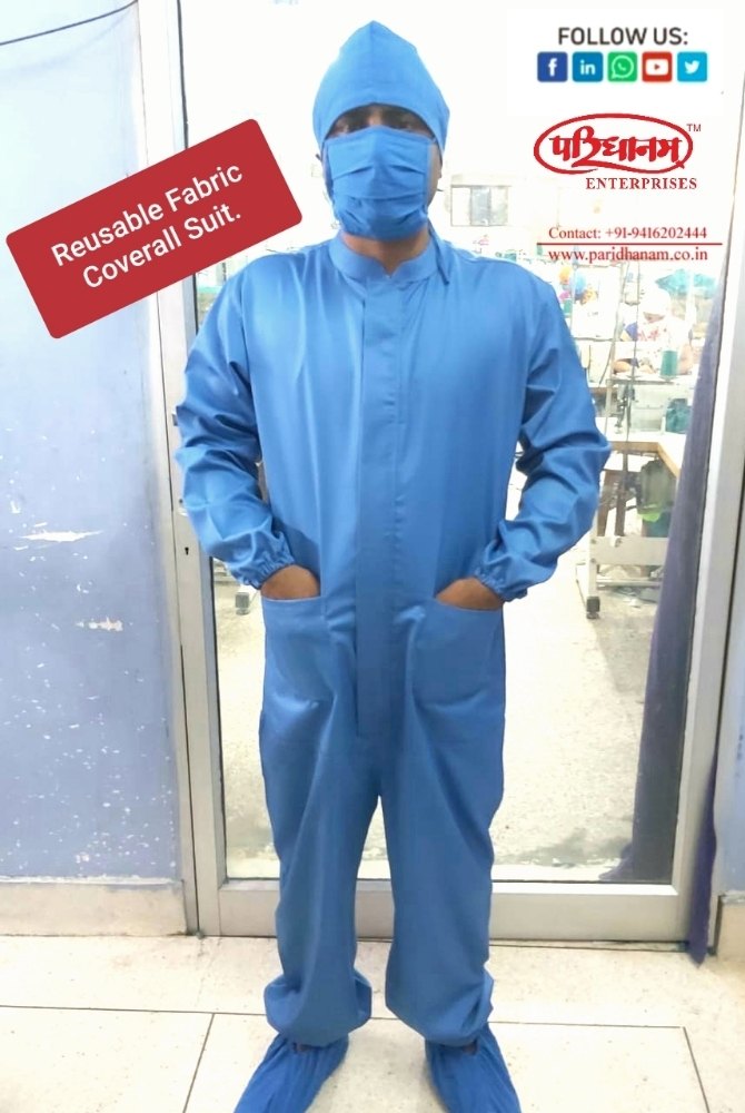 Stitched Reusable Fabric Coverall