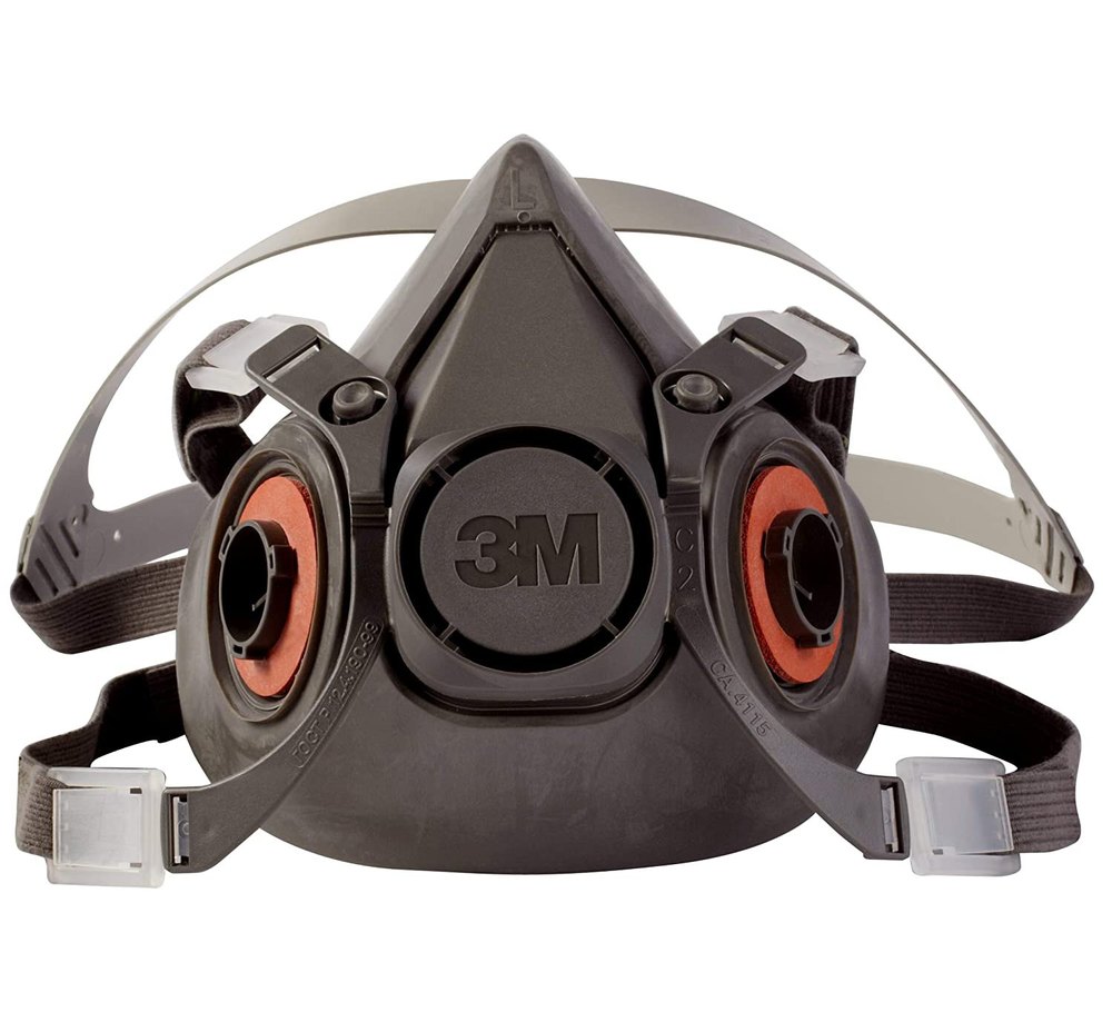 3M 6200 Half Face Mask Respirators, Ammonia