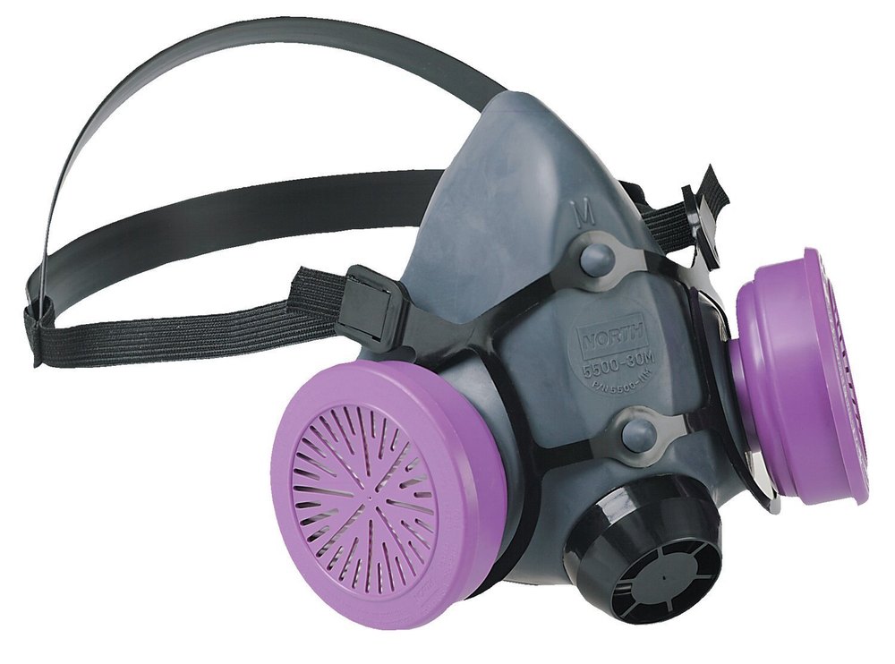North Honeywell Half Face Mask 550030M, Honeywell Reusable Mask N99, Acid Gas