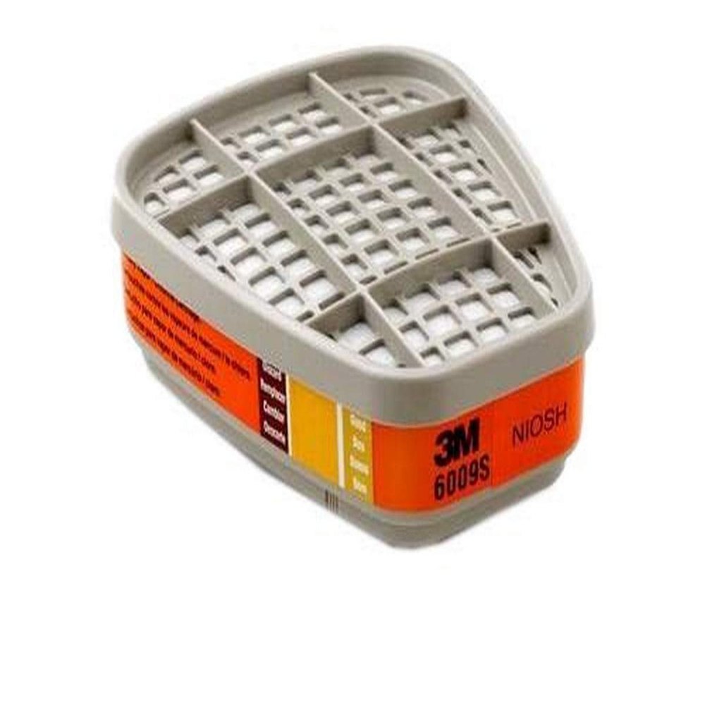 3M Safety 6009S Mercury Vapor/Chlorine/Sulfur Dioxide Gas Cartridge (Pack of 2)