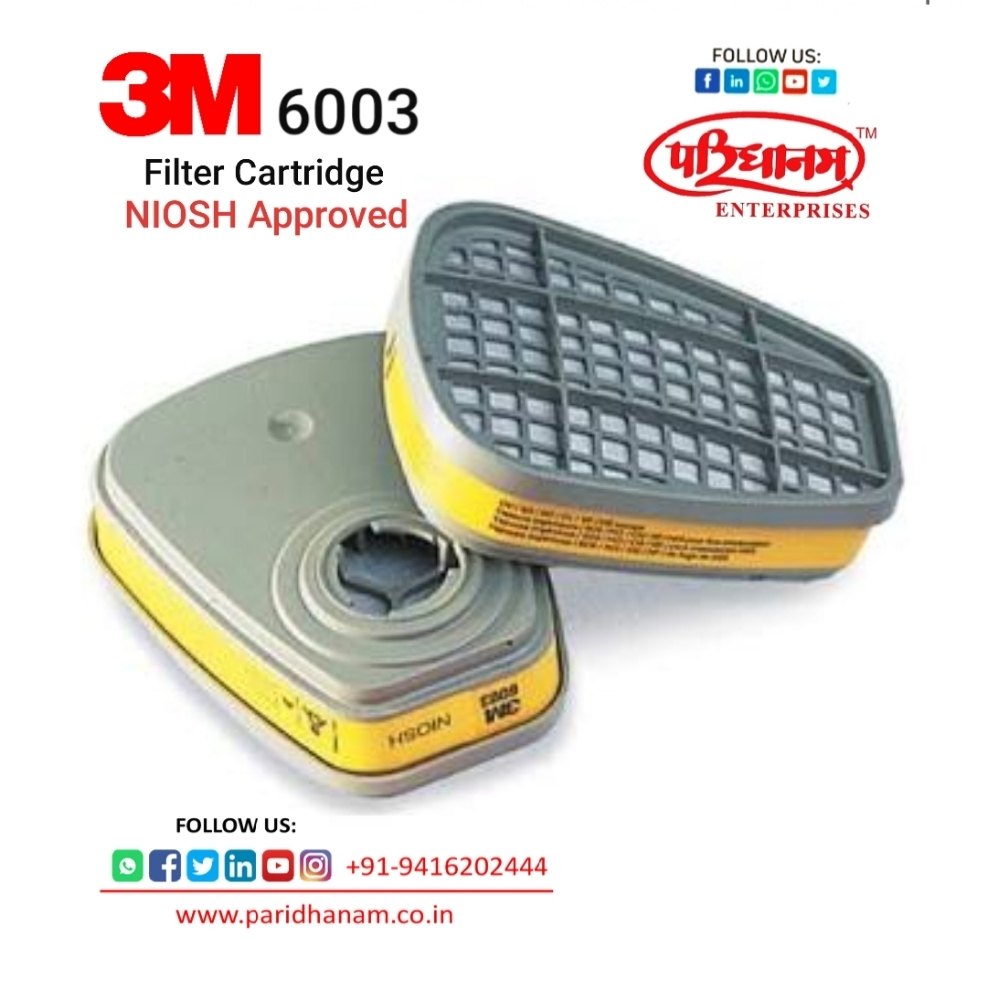 3M 6003 Organic Vapor Or Acid Gas Cartridge