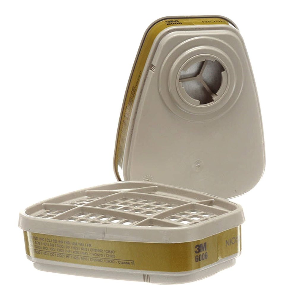 3M 6006 Respirator Cartridge, 1 Pair, Ammonia