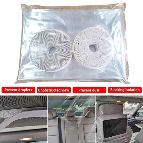 Isolation Curtain & Protective Transparent PVC Car Safe Protector Rear Side Divider Film For Cars