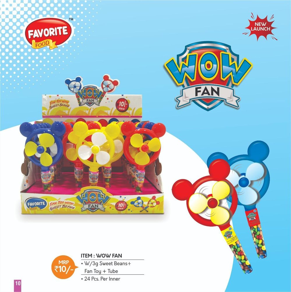 Favorite James Fan Toy Candy, Packaging Type: Packet