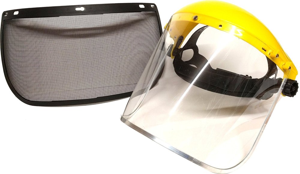 Carrier Ratchet Type Face Shield, For Safety Purpose, Visor Thickness: 1.5 Mm