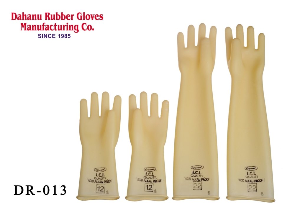 Unisex Rubber Alkali Resistant Gloves