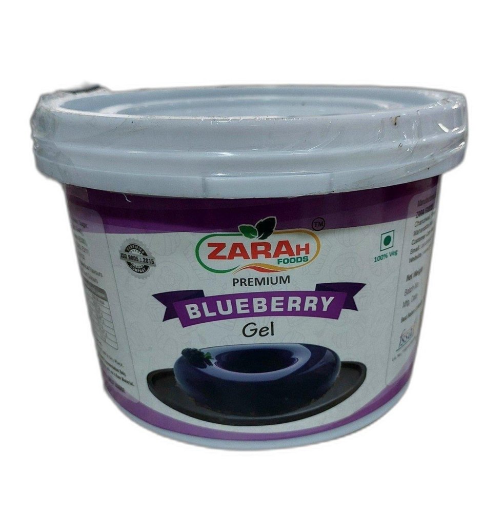 Egg Less 2.5kg Zarah Premium Blueberry Cake Gel, For Bakery