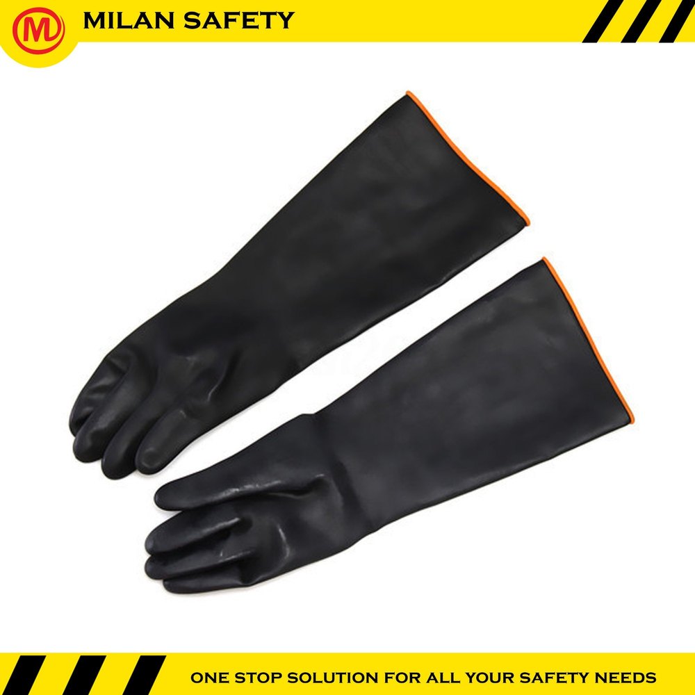 Rubber Male Acid Resistant Hand Gloves