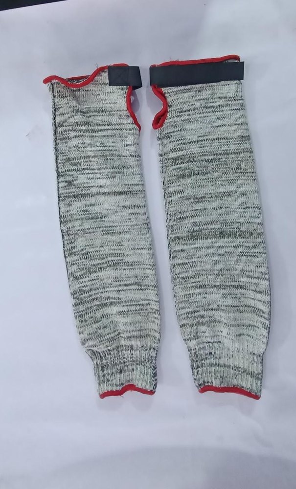 Grey Cotton Cut Resistant Arm Sleeve