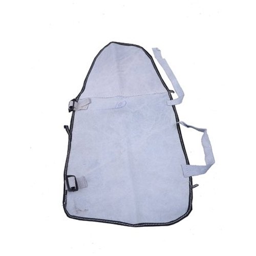 White Industrial Leather Hand Sleeves, Size: Medium