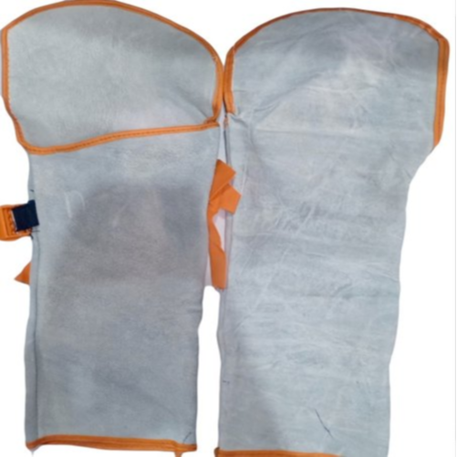 Leather Welding Hand Sleeves, For Safety, Size: Free