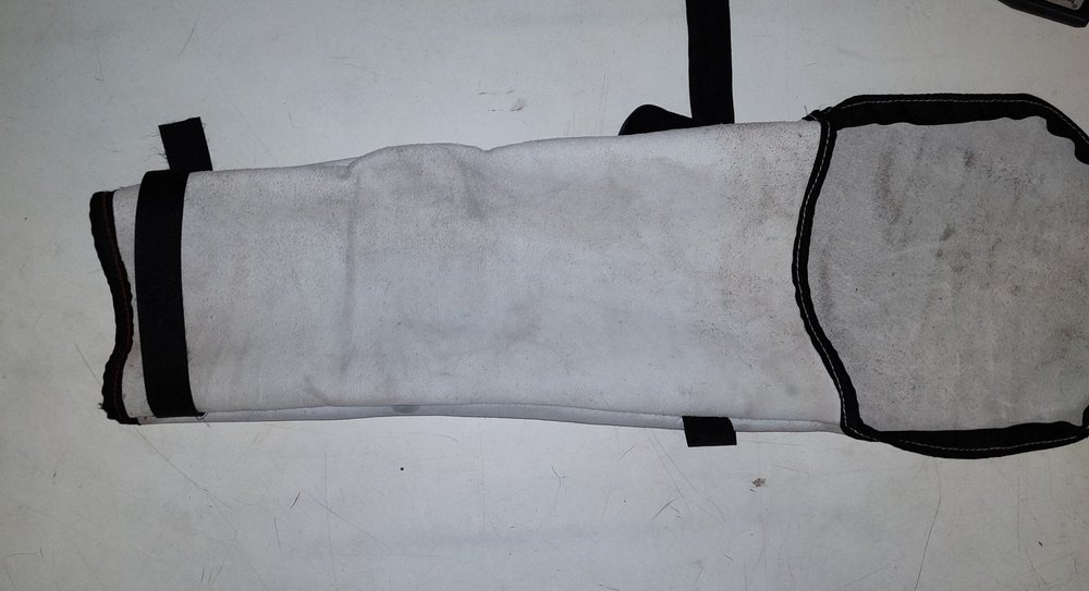 White Welding Leather Hand Sleeves, For Safety