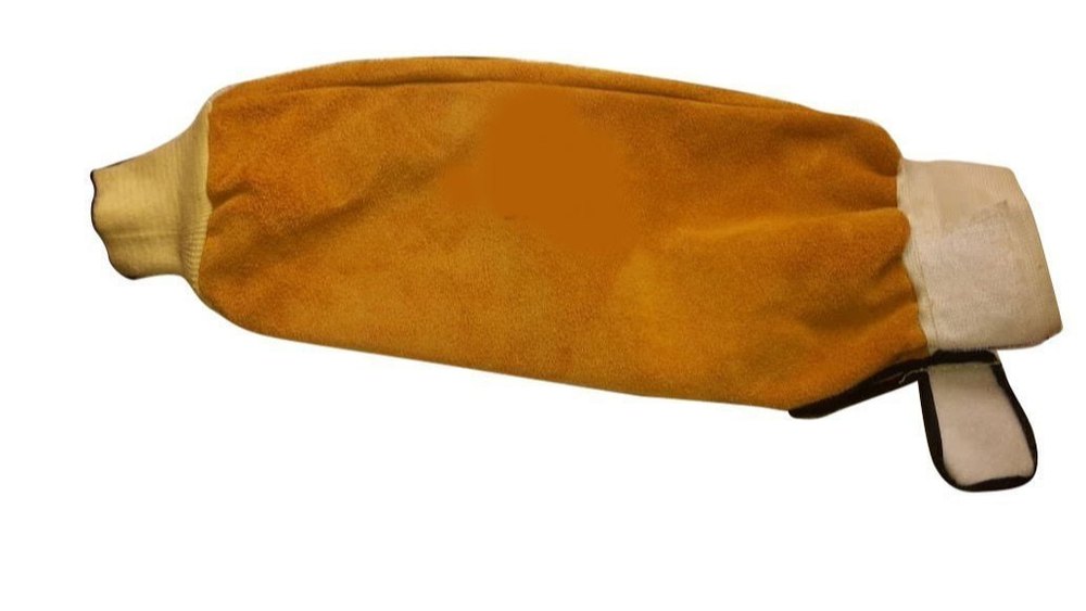 Brown Chrome Leather Welding Sleeves, For Safety